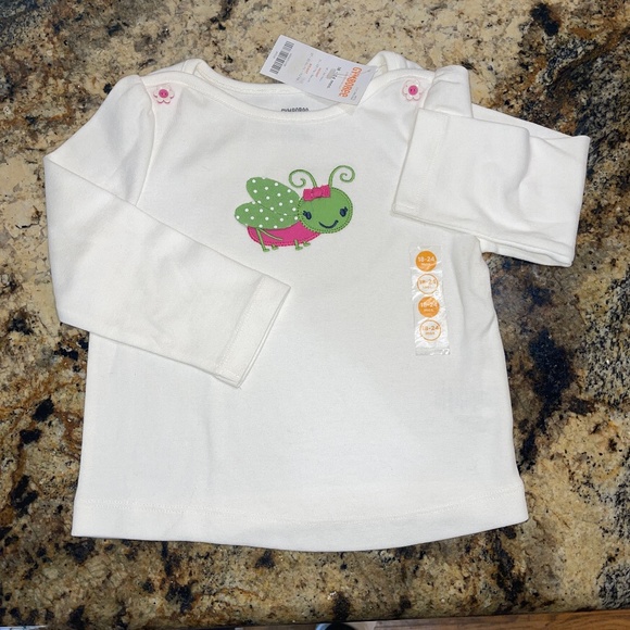 NEW GYMBOREE Showers of Flowers Grasshopper Top Polka Dot 18-24 Toddler Cute NWT - Picture 1 of 6
